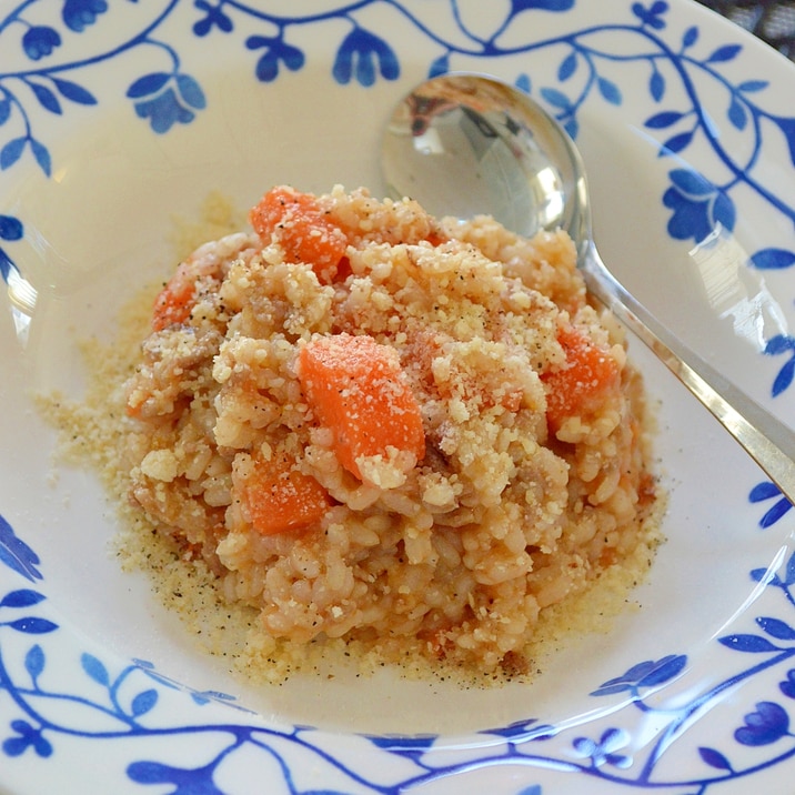 炊飯器で簡単！トマトと人参の☆ボロネーゼ風リゾット